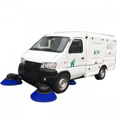 China supplier low price hot sale 2 axles small size 240L electric battery road sweeper