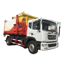 4x2 dongfeng 5 tons garbage container lifting garbage collection truck