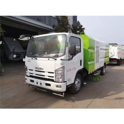 High quality Japan brand chassis 4CBM water 5CBM garbage washing and sweeping truck sweeper truck for sale