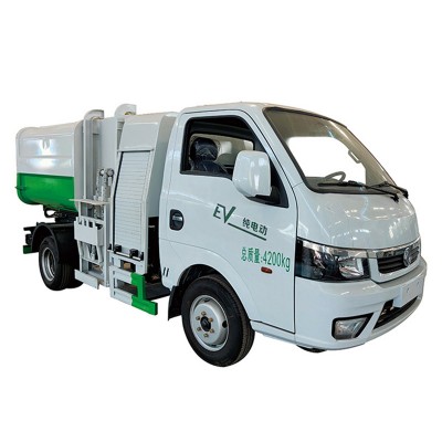 China plant OEM  374V 512V Lithium battery 40KW motor 4cbm garbage collection and transport dump truck